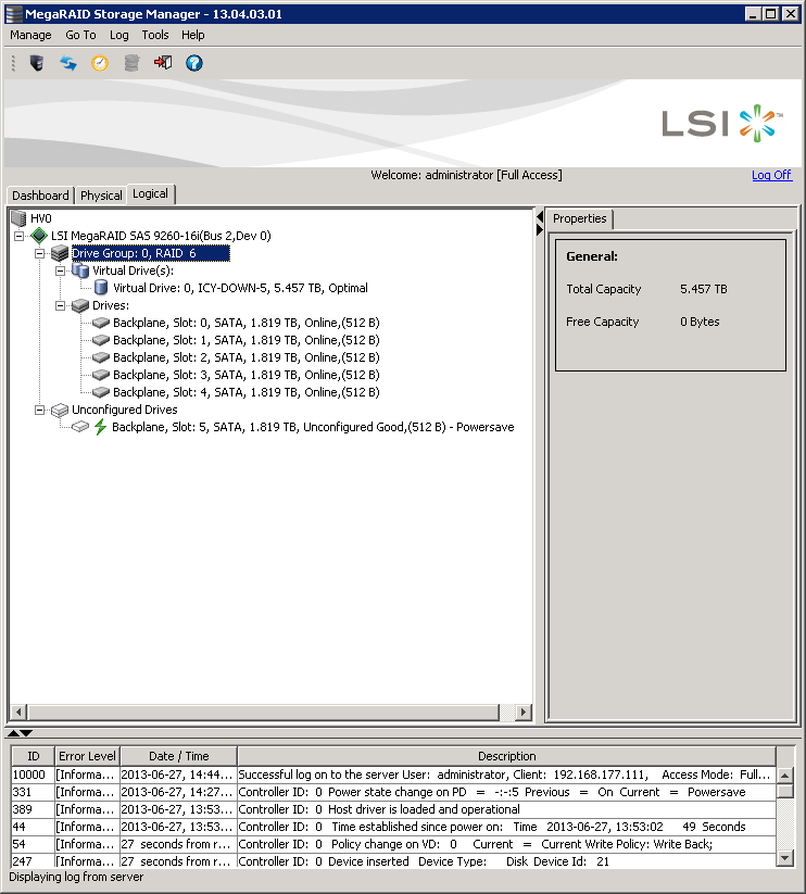 avago megaraid storage manager not logging in